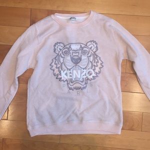 Kenzo Kids Pink Glitter Tiger Sweatshirt
